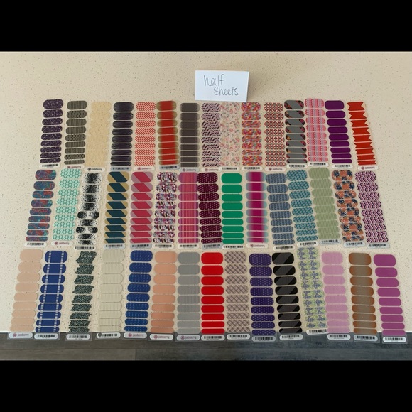 Jamberry mixed lot - 60 full sheets, more than 70 half+ sheets and many partials - Picture 2 of 5